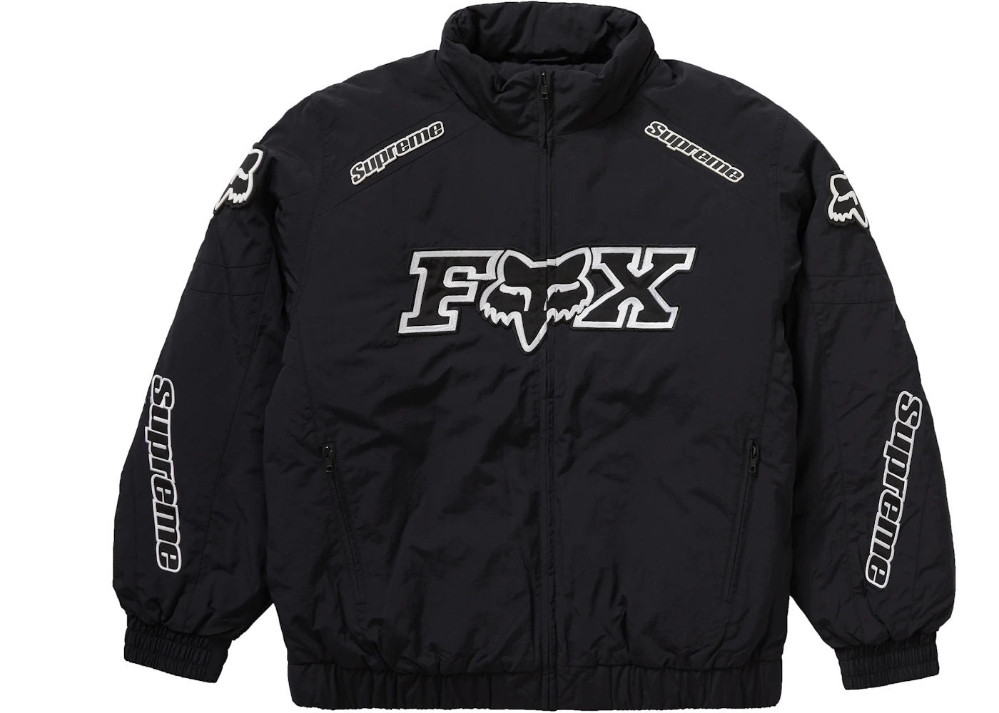 Supreme Fox Racing Puffy Jacket Black - Preowned