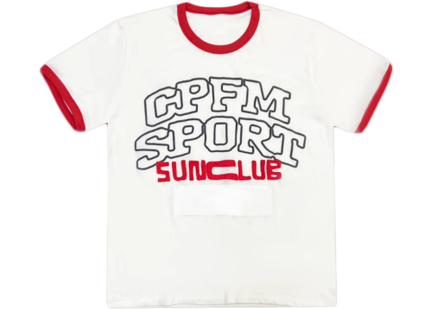 Cactus Plant Flea Market Sports Phys Ed Ringer T-Shirt White - Preowned
