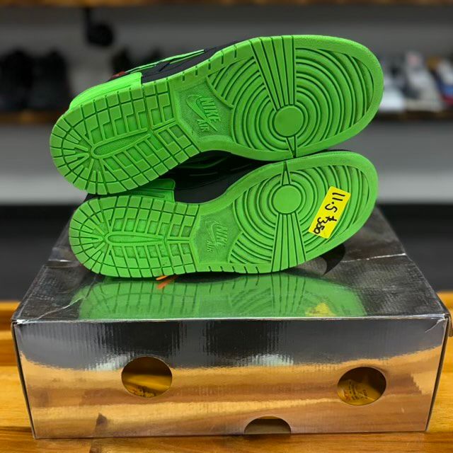 Nike Air Rubber Dunk Off-White Green Strike - Preowned