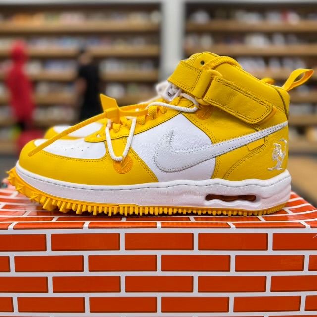 Nike Air Force 1 Mid SP Off-White Varsity Maize - Preowned