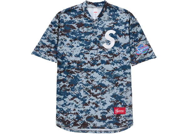 Supreme S Logo Baseball Henley (SS25) Digi Camo