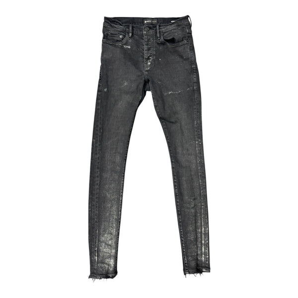 Purple Silver Oil Coat Jeans (Black) - Preowned