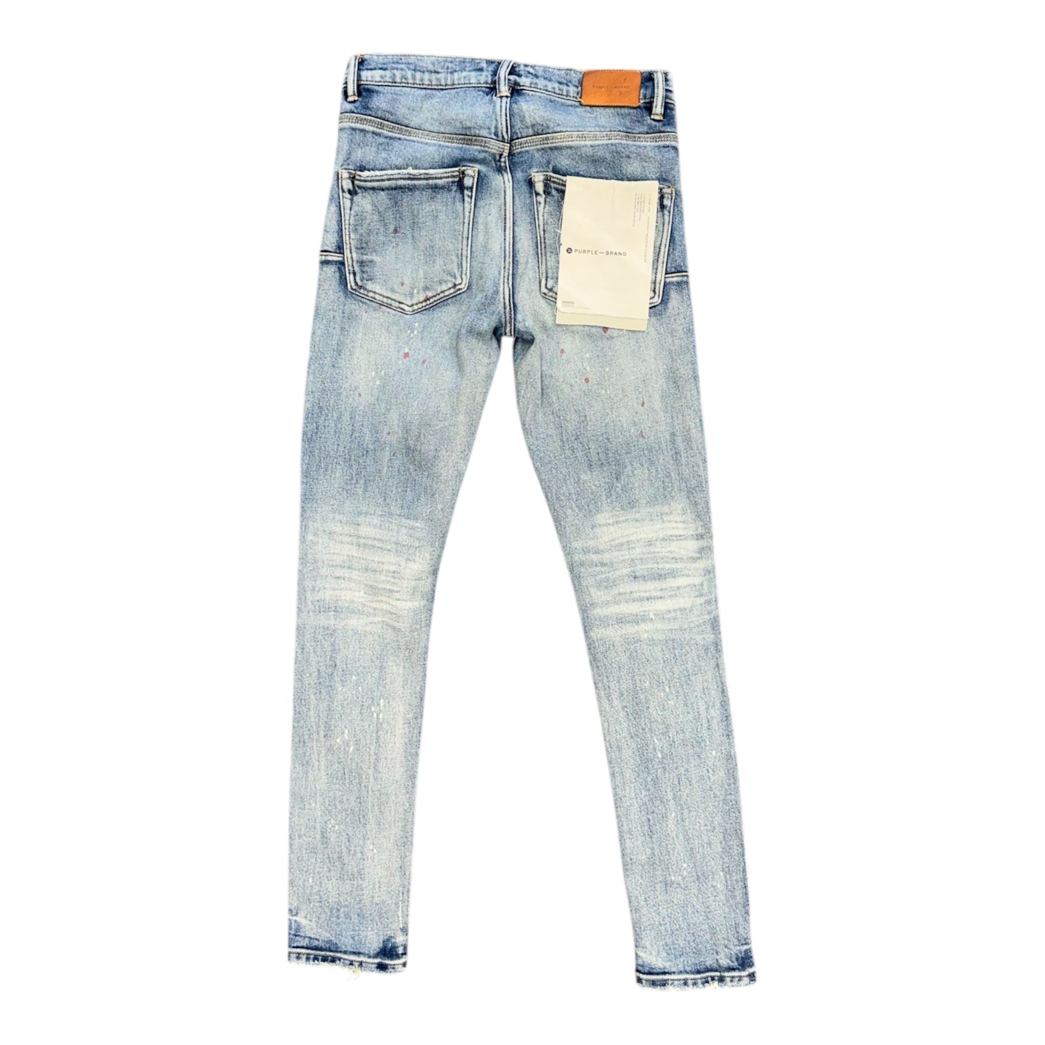 Purple Jean Splatter Jeans (Indigo) - Preowned