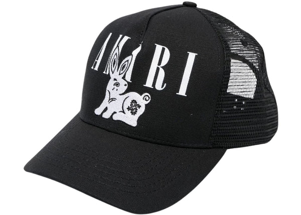 AMIRI Bandana Rabbit Logo Hat Black - Preowned