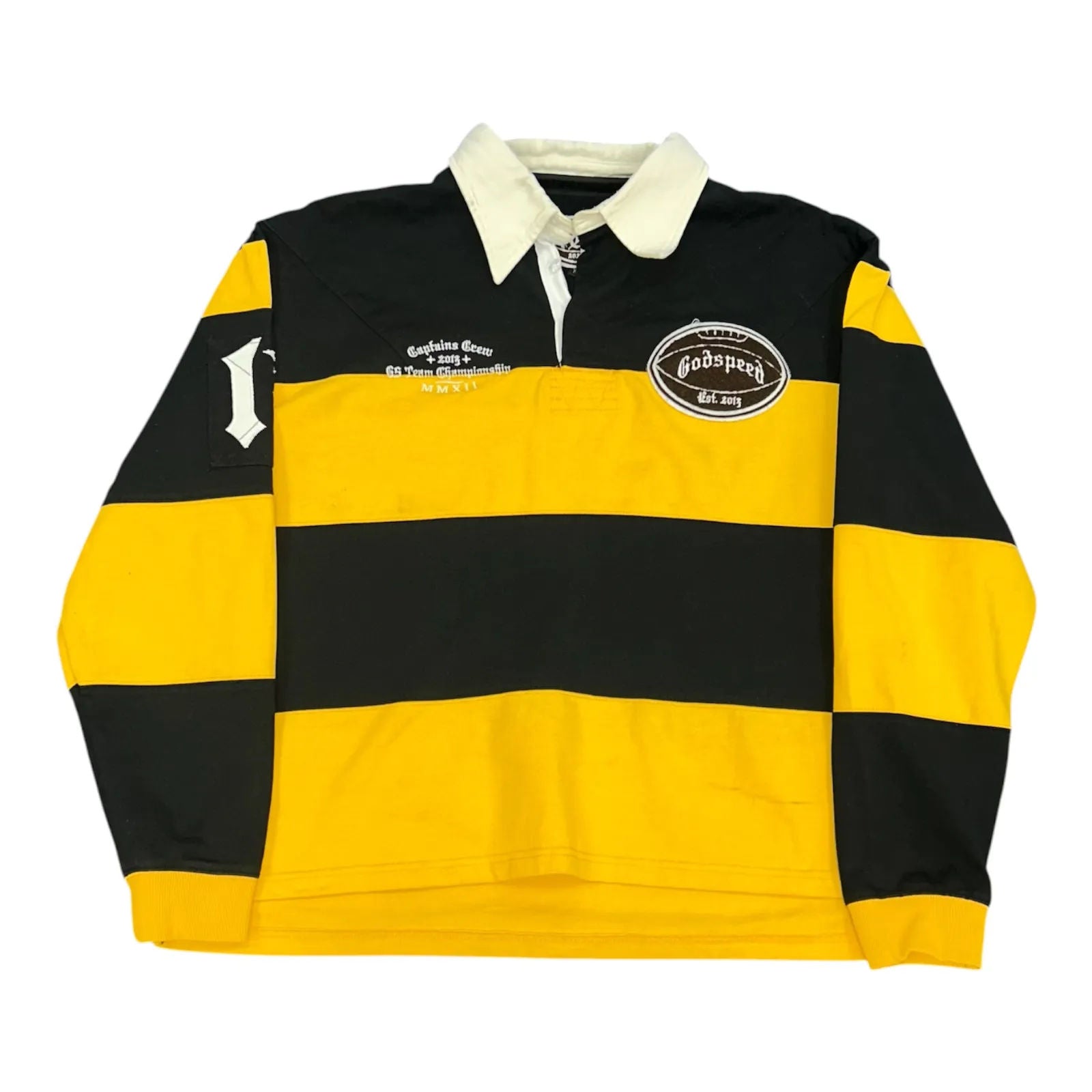 Godspeed Classic Field Rugby Shirt Black/Yellow - Preowned