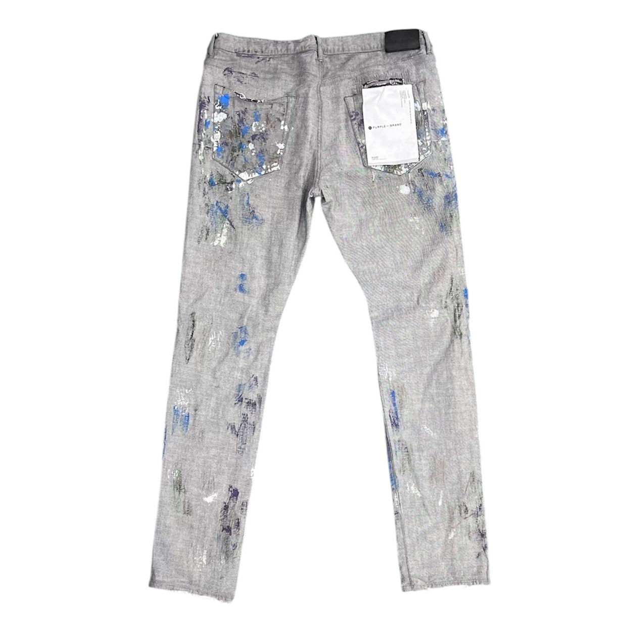 Purple Brand Reverse Dirty Repair Jean (Grey) - Preowned
