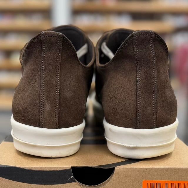 Rick Owens Suede Low Ramones (Brown) - Preowned