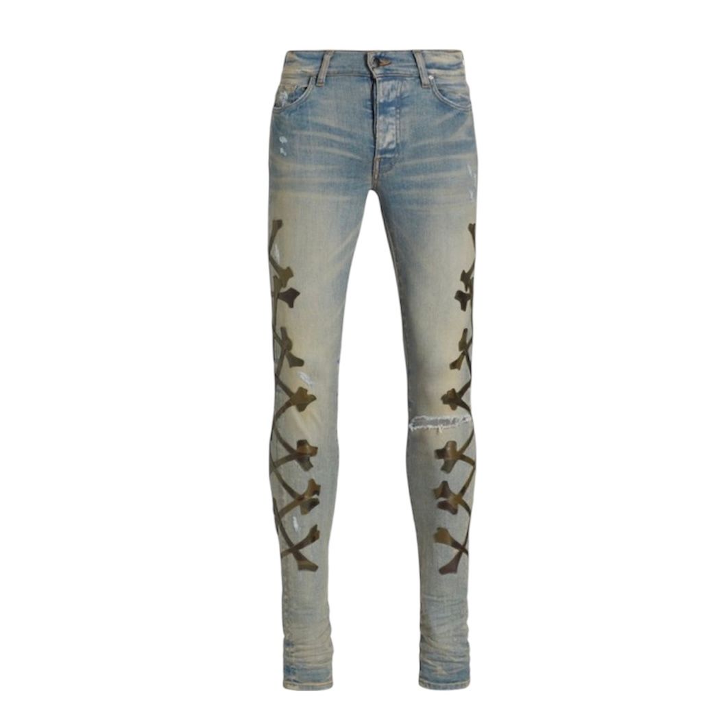 Amiri Bone Jean (Green Camo)