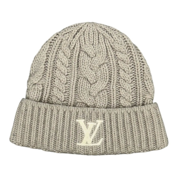 Louis Vuitton Mini Cable Beanie (Taupe) - Preowned