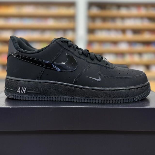 Nike Air Force 1 Low '07 LV8 Black Patent Swoosh - Preowned