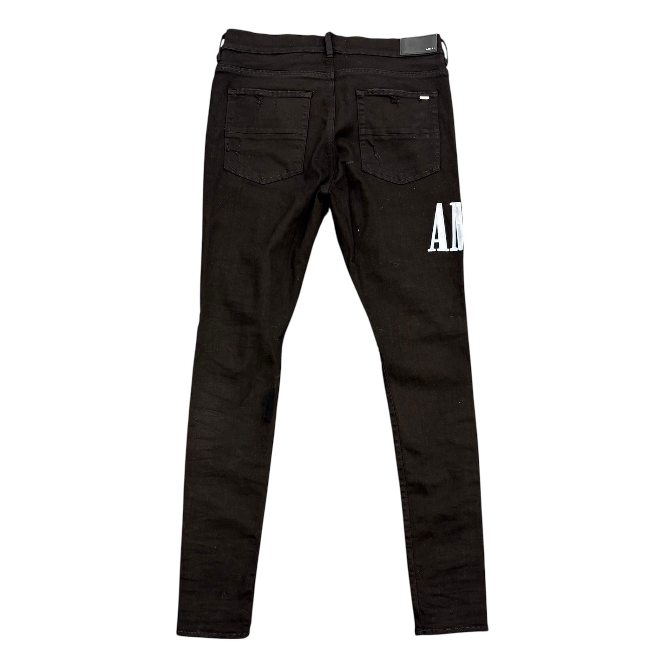 Amiri Core Logo Blue Tie Dye (Black) - Preowned