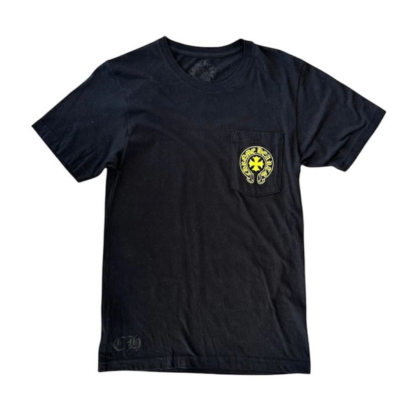 Chrome Hearts Eyechart Tee (Black/Yellow) - Preowned