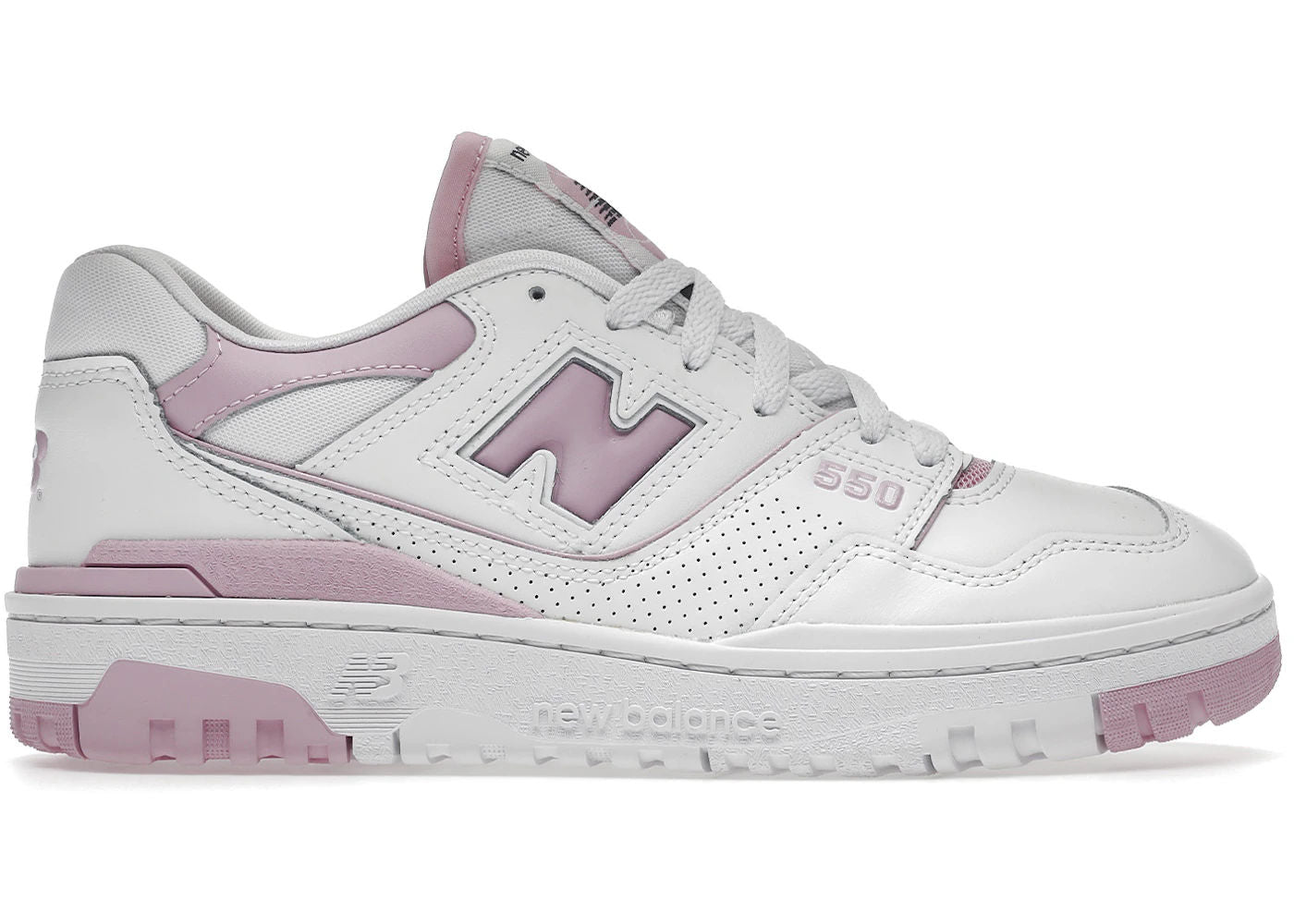New Balance 550 White Bubblegum Pink (Women's)