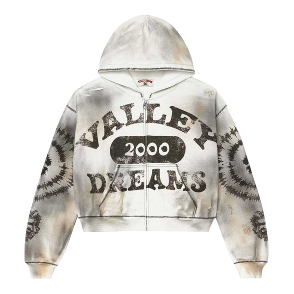 Vale Forever Spiral Zip Up Hoodie (Ash Grey)