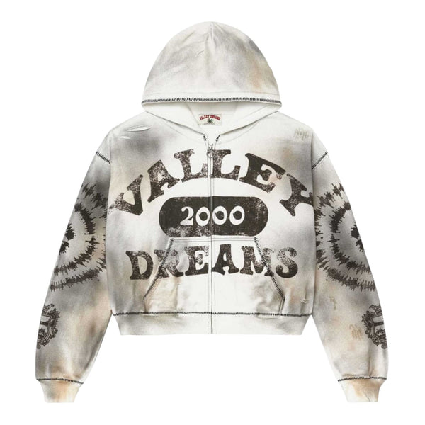 Vale Forever Spiral Zip Up Hoodie (Ash Grey)
