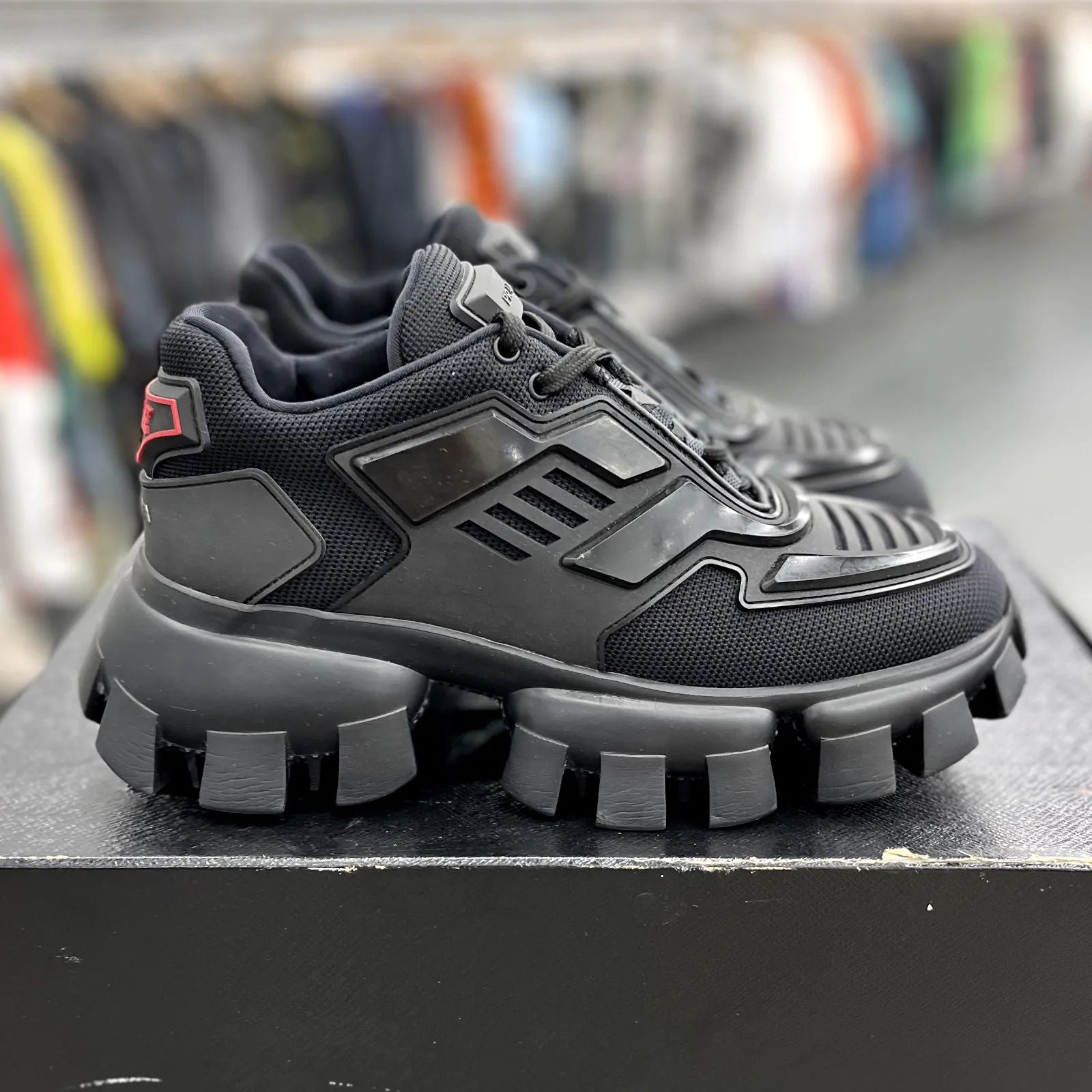 Prada Cloudbust Thunder Knit Black - Preowned