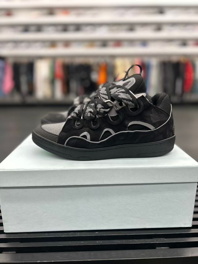 Lanvin Curb Sneaker Black Grey - Preowned
