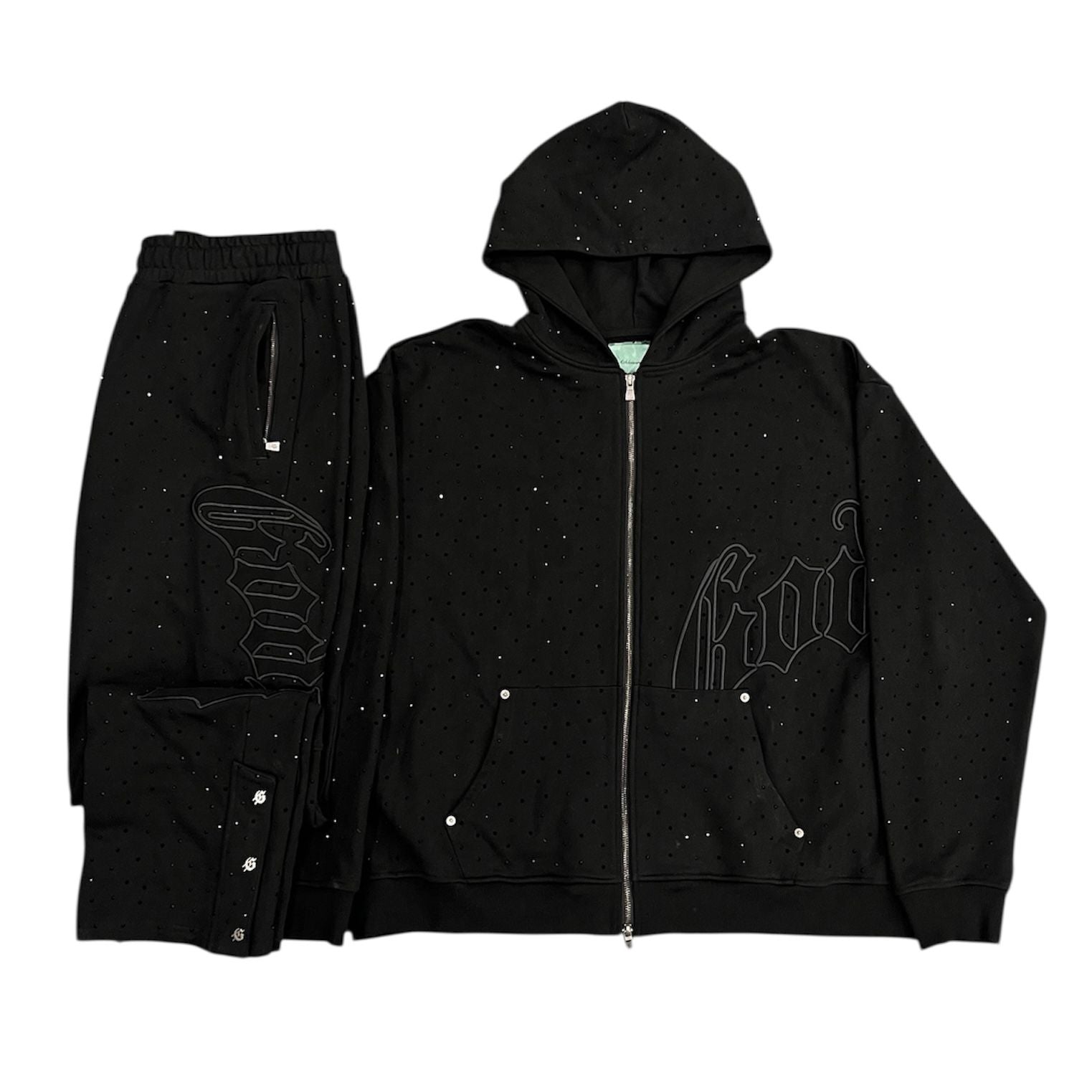 Godspeed Og Logo Studded Sweatsuit (Black) - Preowned