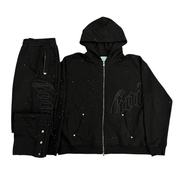 Godspeed Og Logo Studded Sweatsuit (Black) - Preowned