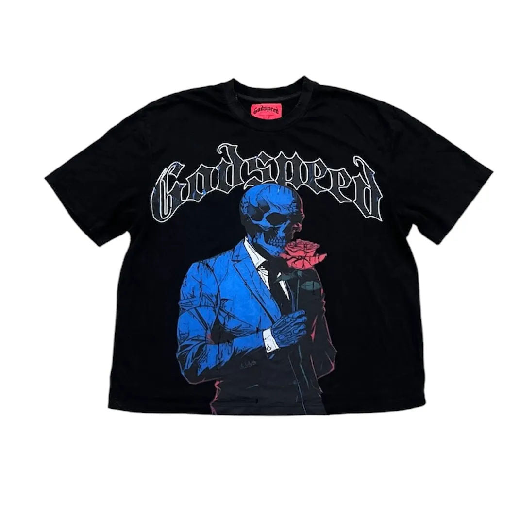 Godspeed Smell the Roses Tee (Black Wash) - Preowned