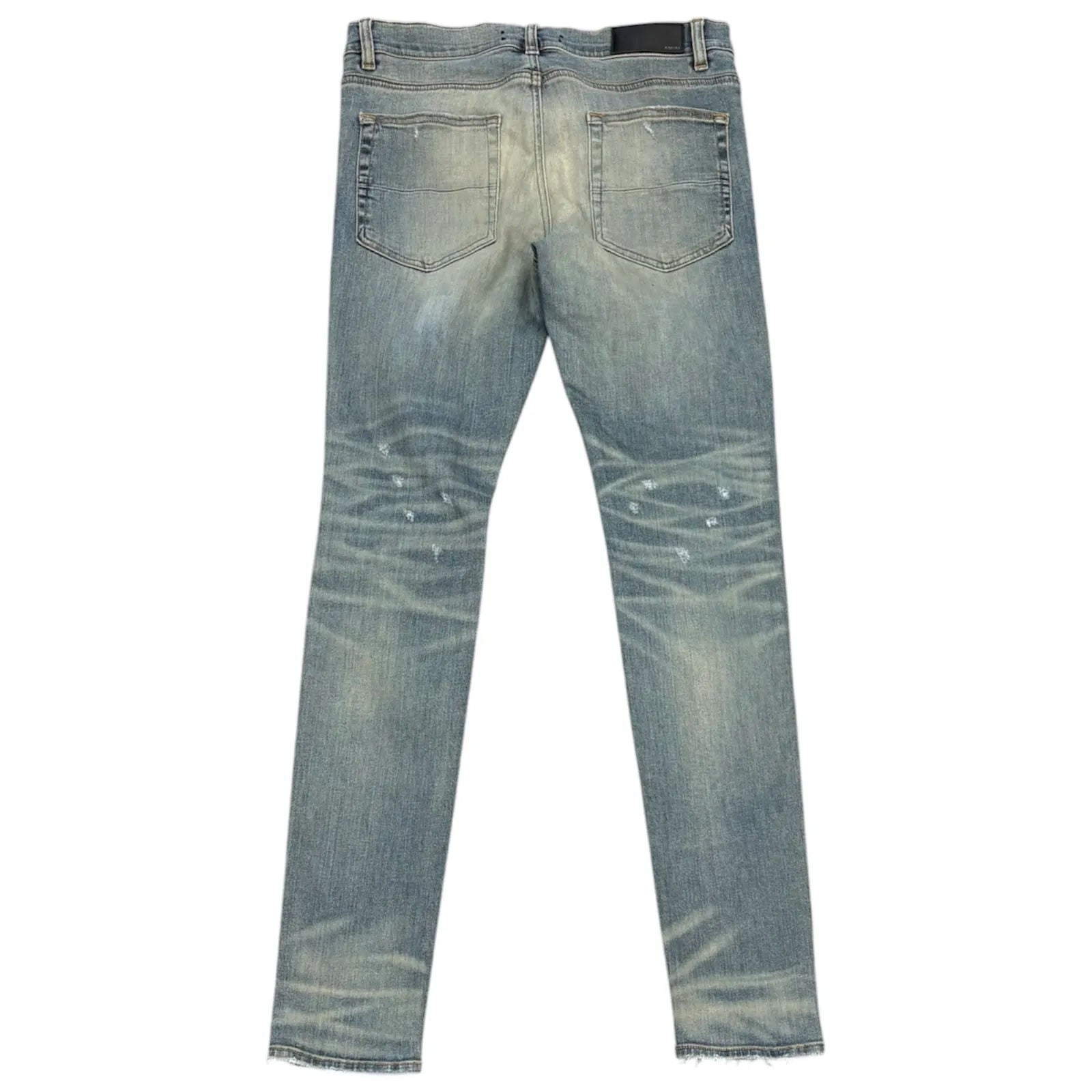 Amiri Distressed Skinny Jeans (Stone Indigo) - Preowned
