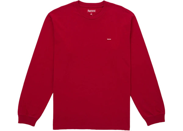 Supreme Small Box L/S Tee (FW25) Dark Red