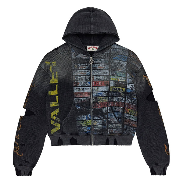 Vale Forever Glitch Zip Up (Black)