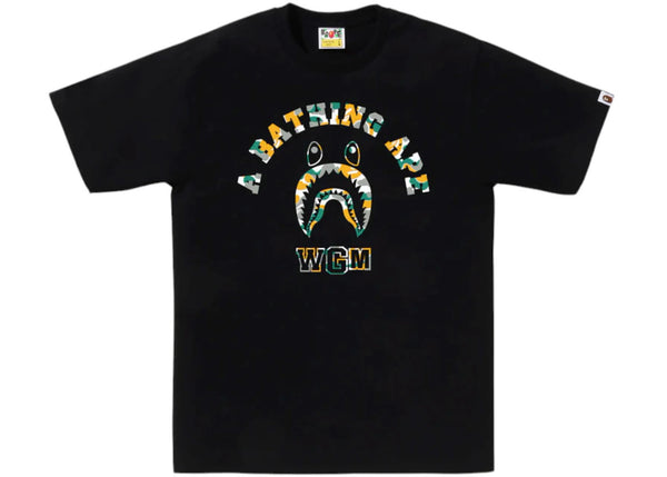 BAPE Store Wuxi Shark College Tee Black - Preowned
