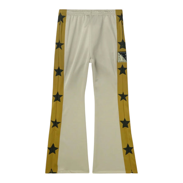 Kapital Smooth Jersey Stuntman & Woman Track Pants Stars (Beige)