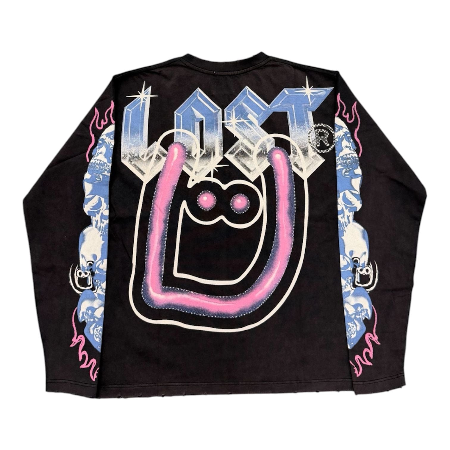 Lost Intricacy x Unkwnism Longsleeve Tee (Black/Pink)