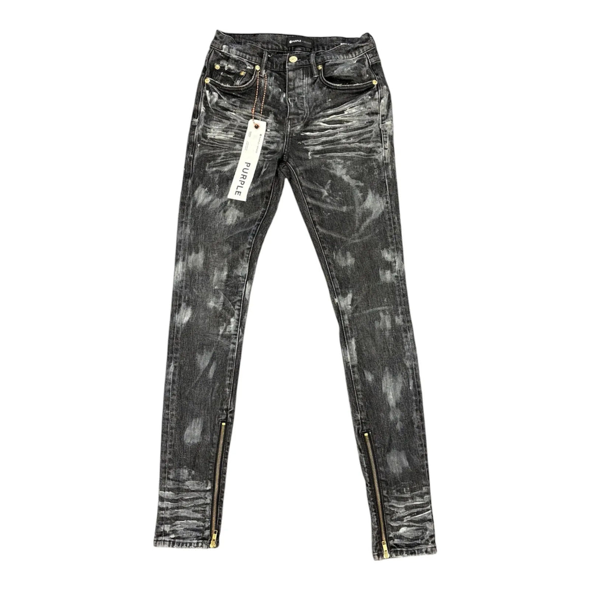 Purple Jean Paint Splatter (Black) - Preowned