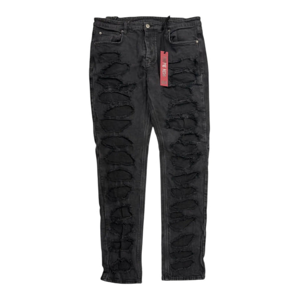 Ksubi Chitch Shredded Jean (Black) - Preowned