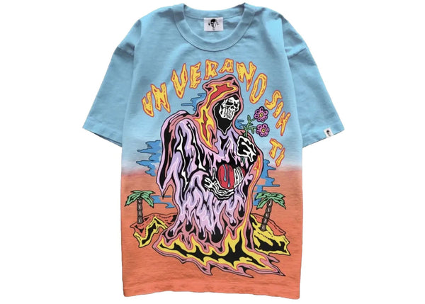 Warren Lotas Bad Bunny Un Verano Sin Ti Ombre T-Shirt Blue - Preowned