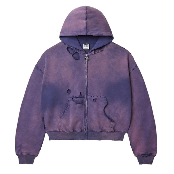 Vale Destroyer Zip Up Hoodie (Purple)