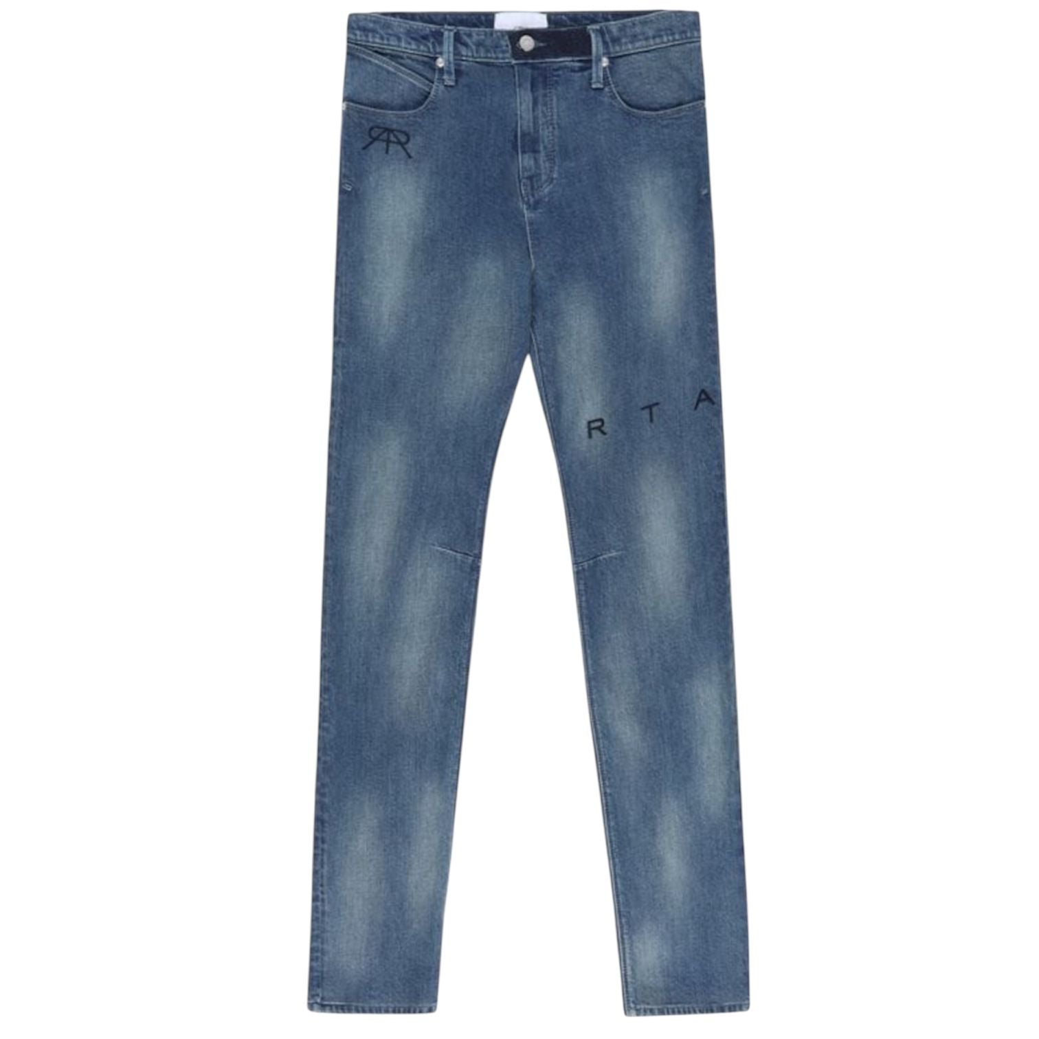 RTA Logo High Rise Slim Fit Jeans