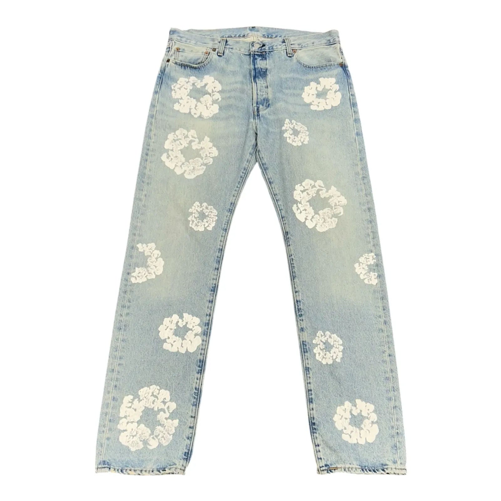 Denim Tears x Levi's Cotton Wreath Jean (Light Wash) - Preowned