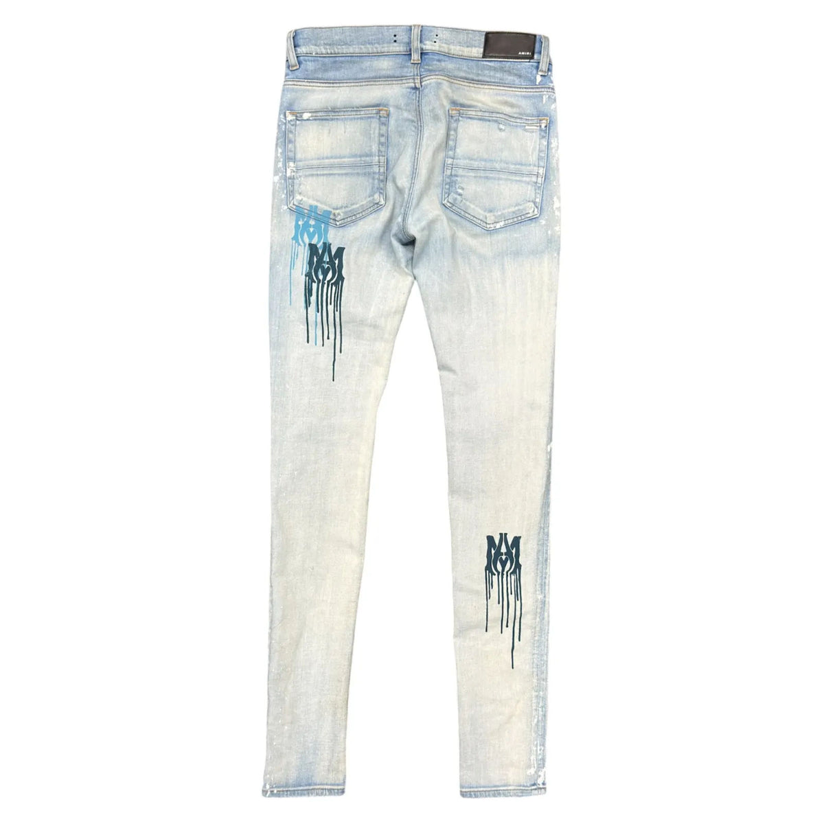 Amiri MA Drip Skinny Jeans (Light Indigo) - Preowned