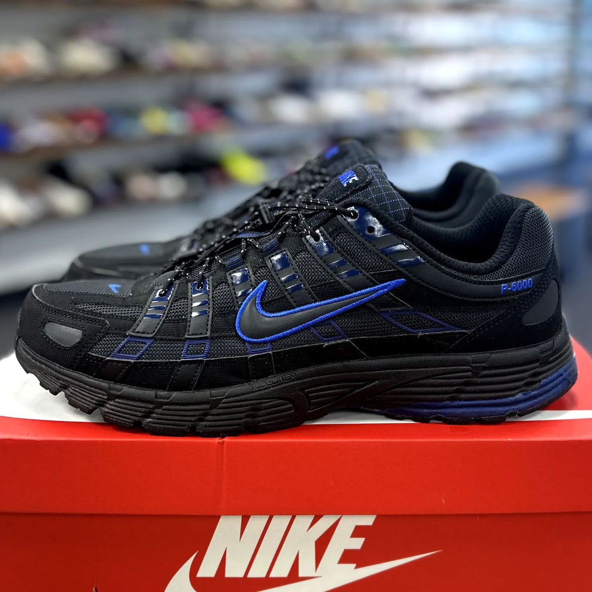 Nike P-6000 Black Anthracite Blue Void - Preowned