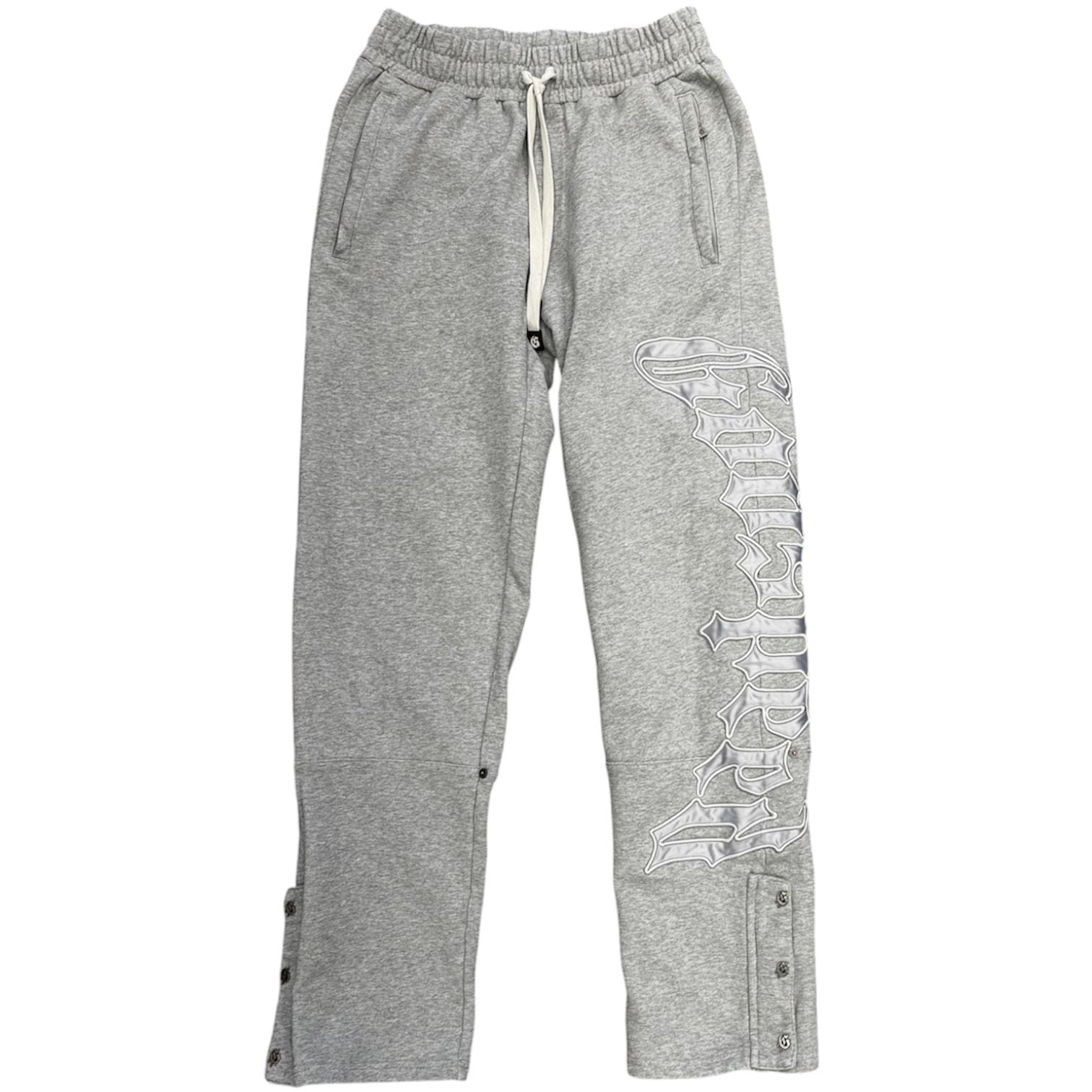 Godspeed OG Logo Sweatpants V2 (Grey/Silver Satin) - Preowned