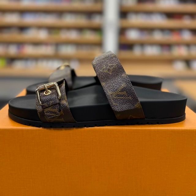 Louis Vuitton Monogram Bom Dia Mule Sandals - Preowned