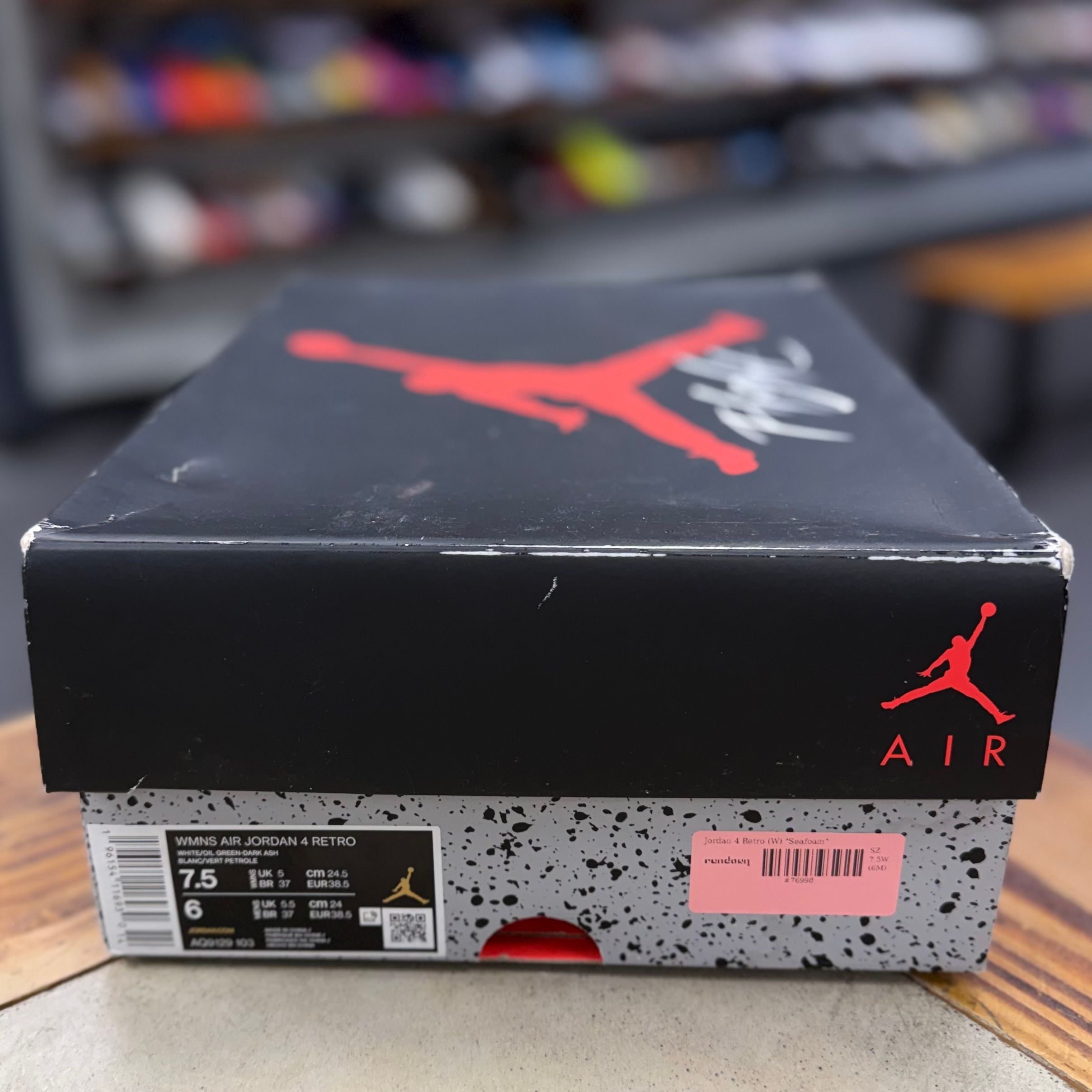 BRAND NEW STEAL - Jordan 4 Retro Seafoam (Women's)