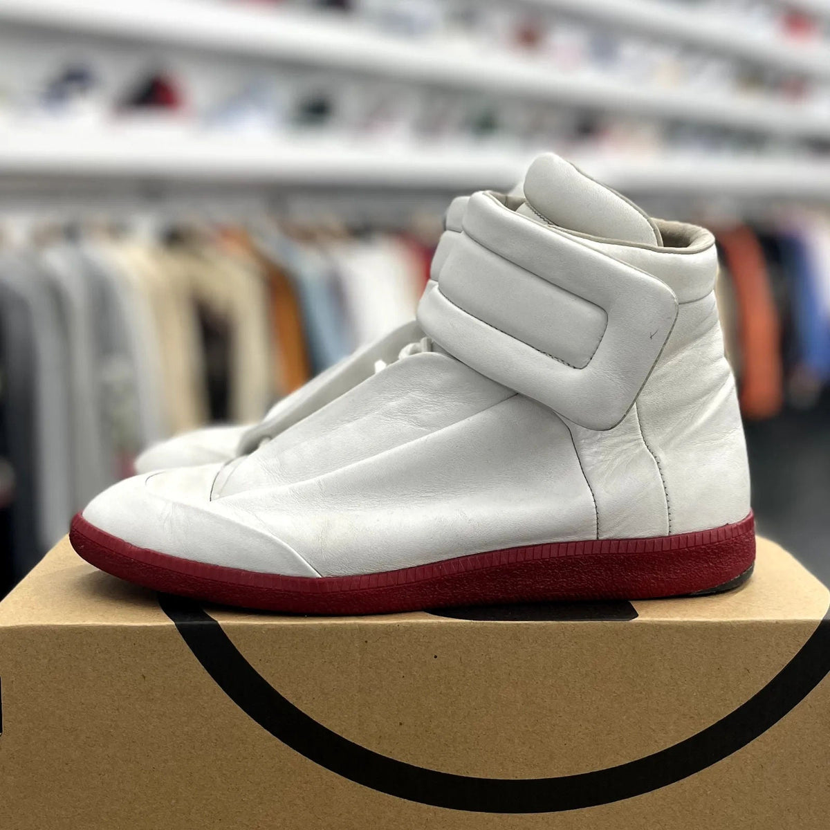Maison Margiela Future Sneakers White Red  - Preowned