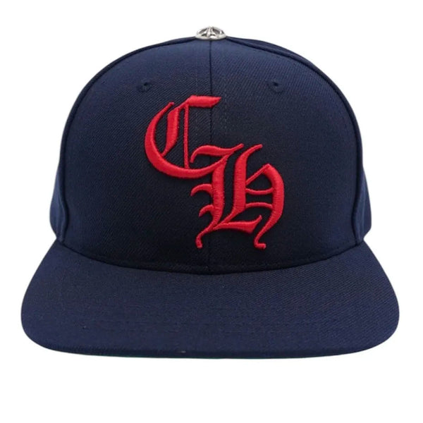 Chrome Hearts CH Baseball Cap Navy/Red