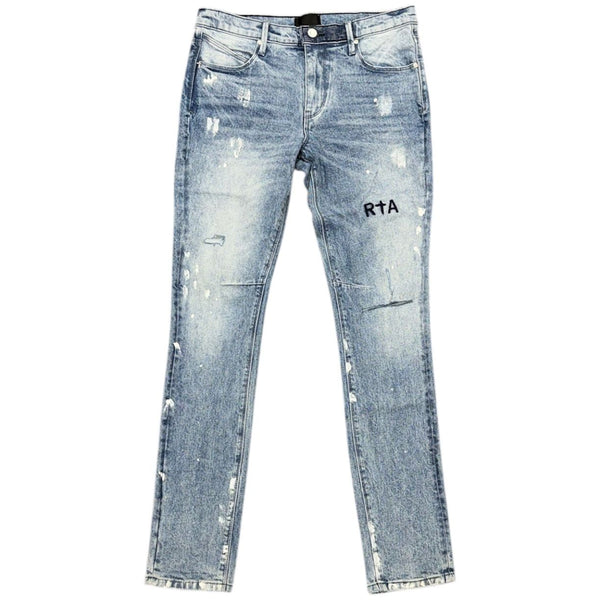 RTA Clayton Light Paint Skinny Jeans (Light Blue)