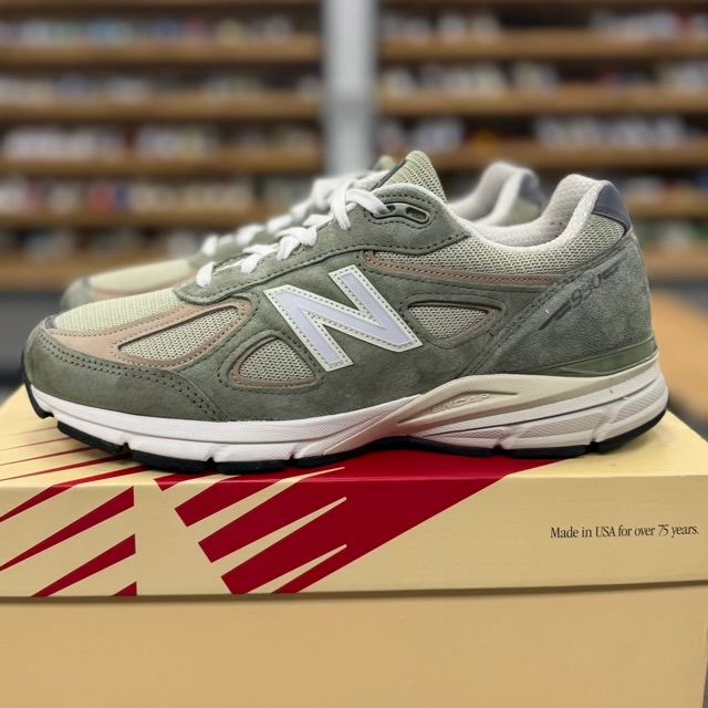 New Balance 990v4 MiUSA Teddy Santis Olive Incense - Preowned