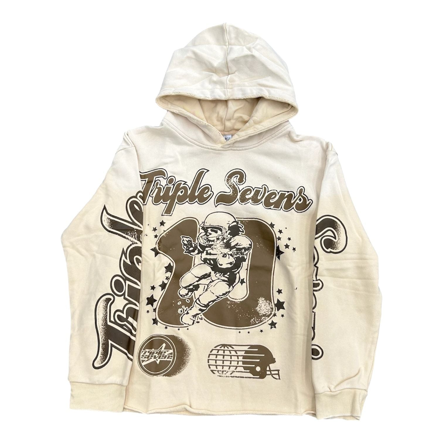 Triple 7's All Star Football Hoodie (Brown)
