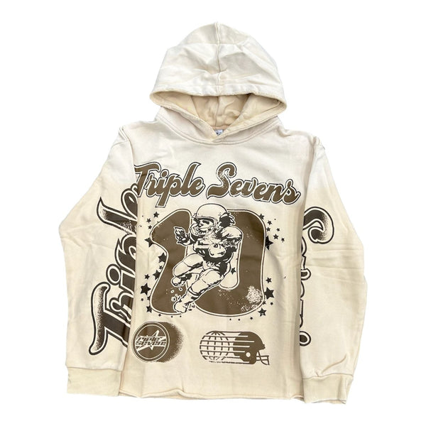 Triple 7's All Star Football Hoodie (Brown)
