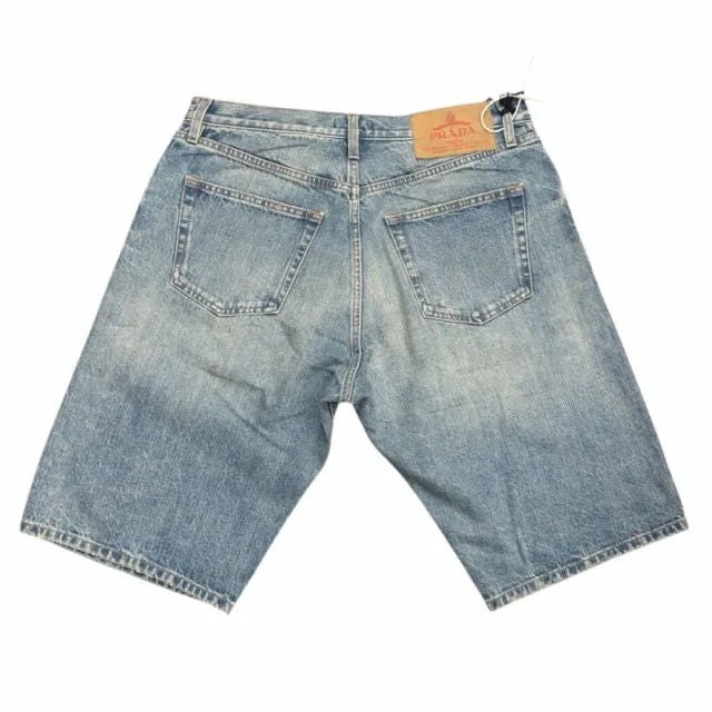 Prada Denim Bermuda Shorts (Navy)