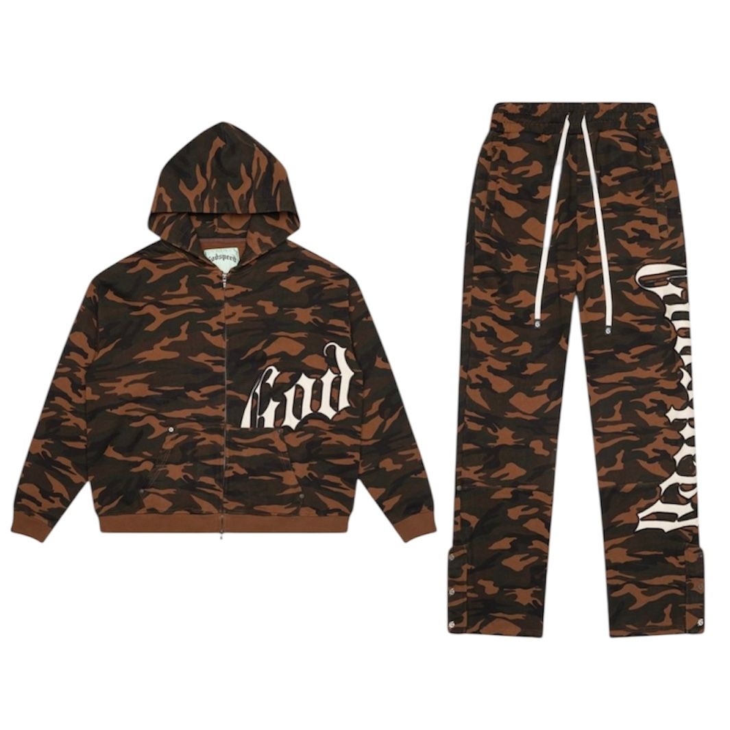 Godspeed Og Logo Sweatsuit (Brown Camo)