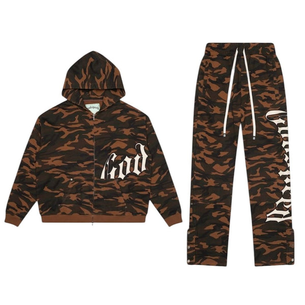 Godspeed Og Logo Sweatsuit (Brown Camo)